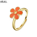 Bague marguerite argent