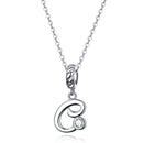 Collier initiale argent