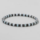 Bracelet perles plates