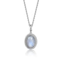 Pendentif pierre de lune argent