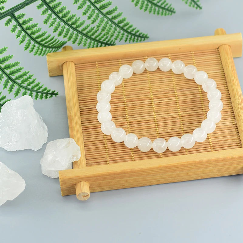 Bracelet en perle blanche