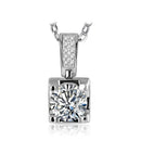 Collier carré argent