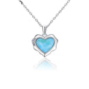 Pendantif larimar coeur
