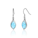 Boucle d'oreille en larimar
