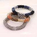Bracelet perles tissees