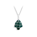 Collier sapin argent