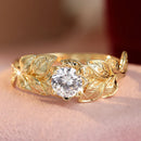 Bague de promesse dorée