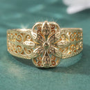 Bague dorée acier inoxydable
