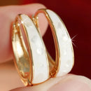 Boucle d'oreille émail