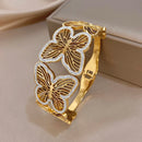 Bracelet papillon dorée