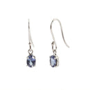Boucles d'oreilles tanzanite pendant