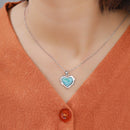 Pendantif larimar coeur