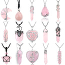 Pendentif quartz rose
