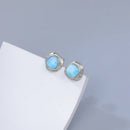 Puce d'oreille larimar et argent