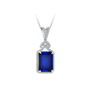 Collier pierre bleu