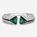 Bracelet vert émeraude  synthétique