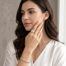 Bague carrée femme argent