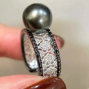 Bague en perle de tahiti