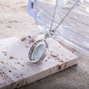 Pendentif pierre de lune argent