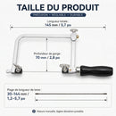 Kit scie de bijoutier avec lames + Cheville d'établi bijoutier