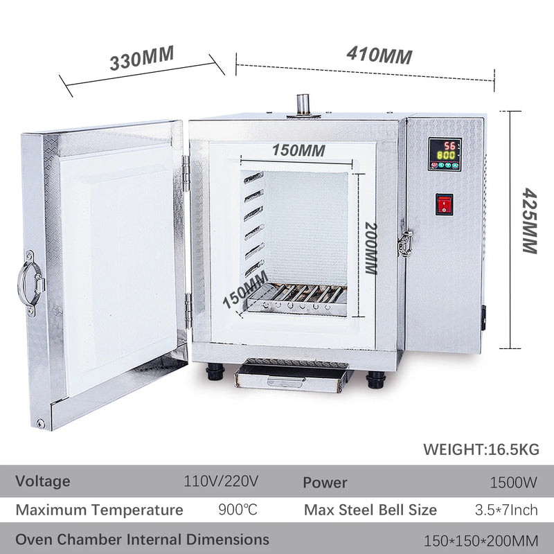 Four de fusion électrique 900℃