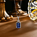 Collier pierre bleu