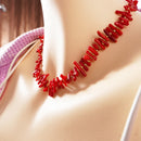 Collier corail rouge
