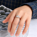 Bague argent opale blanche
