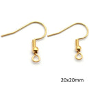 Crochet boucle d oreille acier inoxydable
