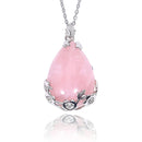 Pendentif quartz rose
