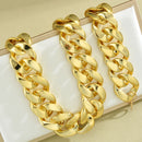 Collier doré grosse maille