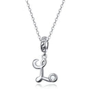 Collier initiale argent