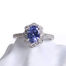 Bagues en tanzanite