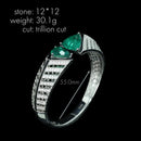 Bracelet vert émeraude  synthétique