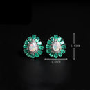 Boucle d'oreille opale et agate