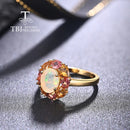 Bague opale précieuse