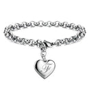 Bracelet argent coeur
