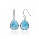 Boucles d'oreilles larimar argent