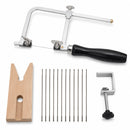 Kit scie de bijoutier avec lames + Cheville d'établi bijoutier