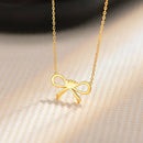 Collier noeud papillon argent