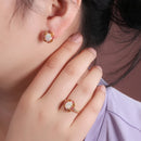 Bague opale précieuse