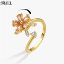 Bague marguerite argent