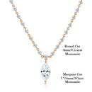 Collier en Moissanite femme