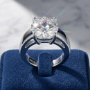 Bague solitaire moissanite