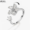 Bague marguerite argent