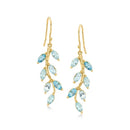 Boucles oreilles feuilles