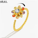 Bague marguerite argent