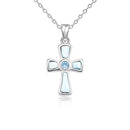 Pendentif larimar croix