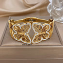 Bracelet papillon dorée