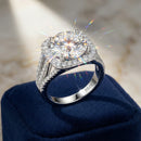 Bague argent moissanite